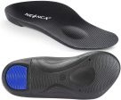 Black Men s 10-11.5 Arch Support Insoles for Plantar Fasciitis Foot Pain Relief Cheap