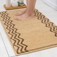 Luxurious Anti-Slip Bath Nursery Rugs - Soft Plush 100% Polyester, Water Absorbent (17x24 inches, Beige) on Sale