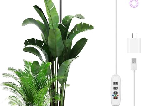 LED Grow Light for Indoor Plants: Full Spectrum, Adjustable Height & Dimmable Brightness For Cheap