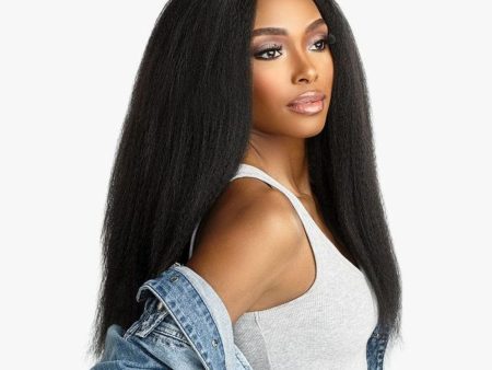 Enhance Your Look with Our 18-inch Kinky Straight #1B Black Wig - Yaki Straight, Natural Hairline & Glueless Online Sale