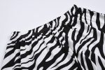 Size XS Zebra T-Shirt & Shorts Pajamas Set Online Sale