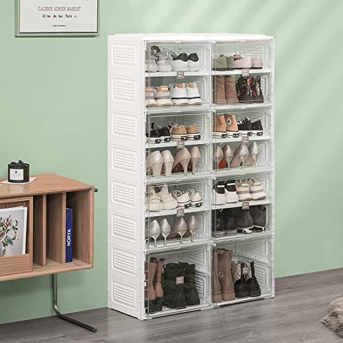 Maximize Storage with a 28-Pair Shoe Organizer Cabinet Rack for Entryways and Closets Discount