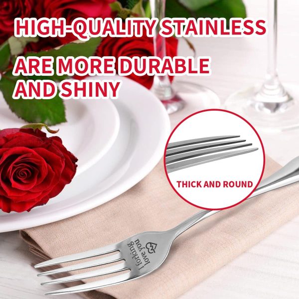 I Forking Love You  Engraved Stainless Steel Fork Gift For Loved One Online Sale