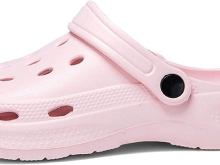 Pink Unisex Garden Clogs Size 6-6.5 Women 4.5-5 Men: Breathable & Quick-Drying Shoes Hot on Sale