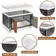 3-Pack Foldable Storage Bins with Lids - Moveable & Stackable Organizer Supply