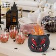 Table Top Fire Pit Bowl with Halloween Black Cat Design, Indoor Outdoor Use Online