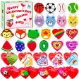 Valentines Day Gifts for Kids-40 Valentine Cards for Kids 80 Mini Erasers ,Valentines Class Classroom Exchange Gifts Valentine Party Favors Goodie Bags Fillers School Prizes for Boys Girls Supply