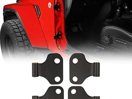 Hooke Road Wrangler Body Door Hinge Set Compatible with Jeep Wrangler JL 2-Door 2018-2023 (Set of 4 Hinges) Online Hot Sale