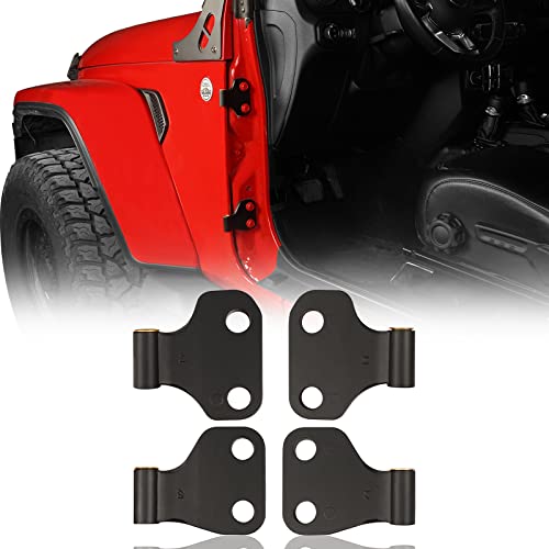 Hooke Road Wrangler Body Door Hinge Set Compatible with Jeep Wrangler JL 2-Door 2018-2023 (Set of 4 Hinges) Online Hot Sale