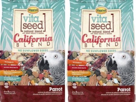 2pk Higgins Vita Seed California Blend Parrot Bird Food Cheap