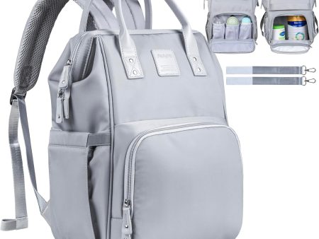 Large Diaper Bag Backpack with Insulated Pockets and Stroller Straps - Ideal for Travel & Baby Shower Gifts on Sale