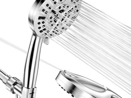 10-Mode High Pressure Handheld Shower Head with 59  Stainless Steel Hose Discount