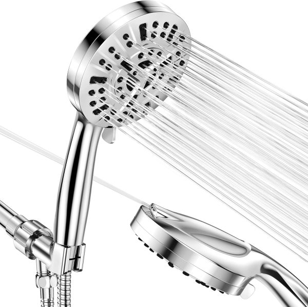 10-Mode High Pressure Handheld Shower Head with 59  Stainless Steel Hose Discount