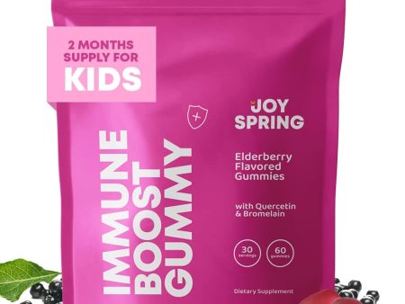 60ct Kid Immune Support Gummies w  Vitamin C Zinc Quercetin Bromelain Elderberry Online Sale