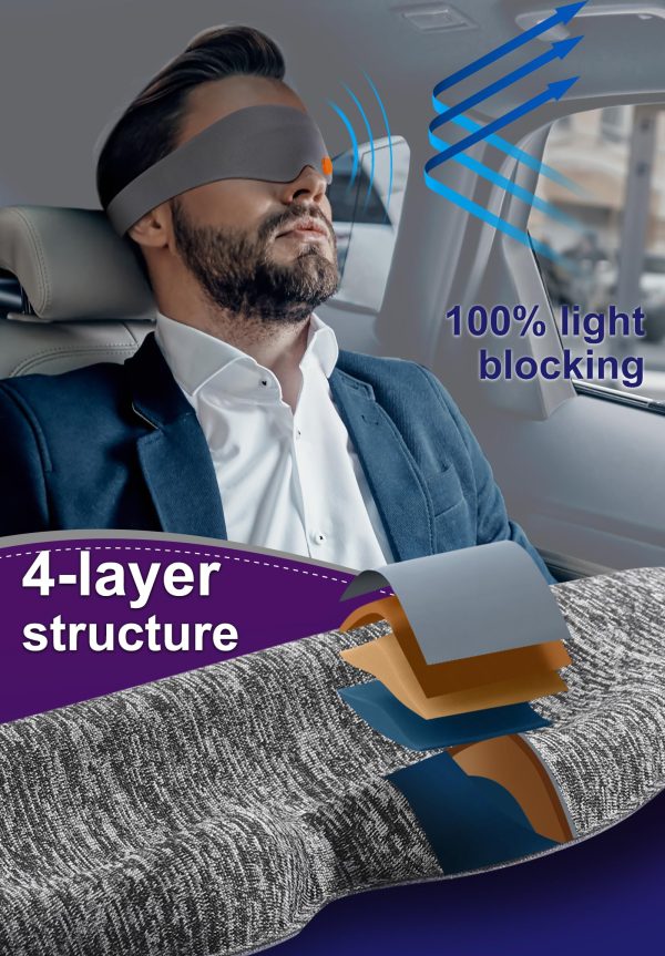 Hyperblock 3D Aroma Sleep Mask: Complete Blackout Aromatherapy Eye Mask, Ultra-Soft, Adjustable Velcro, Lightweight Comfort, 3D Technology Design, Includes Velvet Travel Pouch & Aroma Pellet Online