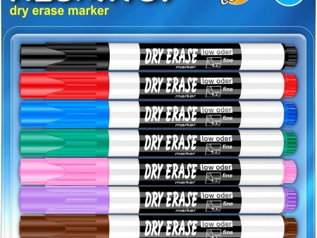 Fine Tip Dry Erase Markers in Assorted Colors, 8-Pack for Whiteboards & More Online now