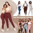 Gray High Waist XL Plus Size Leggings for Women - Non See Through, Super Soft Yoga Pants Online Hot Sale