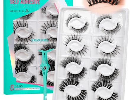 Ultimate Guide to Reusable Self-Adhesive Eyelashes: 8 Pairs with Tweezer, 4 Styles from 8-17mm for Lash Extensions at Home Cheap