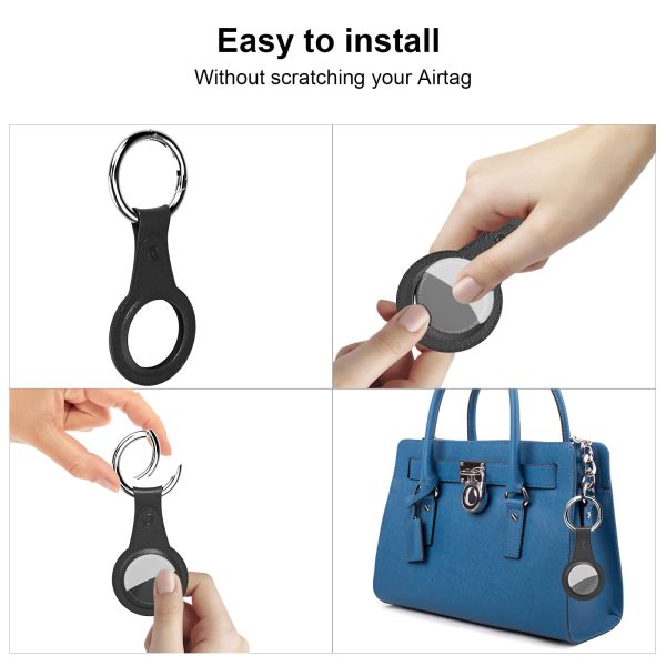 High-Quality Anti-Lost AirTag Holder with Keychain - Durable, Scratch-Resistant, and Convenient Access for Apple AirTag GPS Item Finders - Ideal for Keys, Pets, Luggage, and Daily Travel Hot on Sale