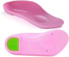 Pink Men s 7.5-9.5 Arch Support Insoles for Plantar Fasciitis Foot Pain Relief Hot on Sale