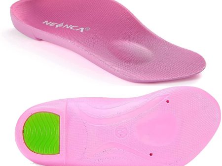 Pink Men s 7.5-9.5 Arch Support Insoles for Plantar Fasciitis Foot Pain Relief Hot on Sale