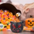 Table Top Fire Pit Bowl with Halloween Black Cat Design, Indoor Outdoor Use Online