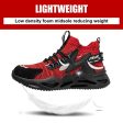 DEBONSAPT Steel Toe Shoes for Men Women Lightweight Safety Breathable Work Shoes Slip-Resistant Sneakers Reflective Indestructible Industria Construction Shoes Red 4.5 For Discount