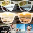 MVICRDU Clip on Sunglasses over Prescription Glasses for Men & Women Flip up Sunglasses Polarized UV Protection Lens CG3 Supply