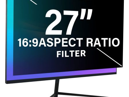 27  Removable 16:9 Anti-Glare Blue Light Block Computer Privacy Screen Filter Online now