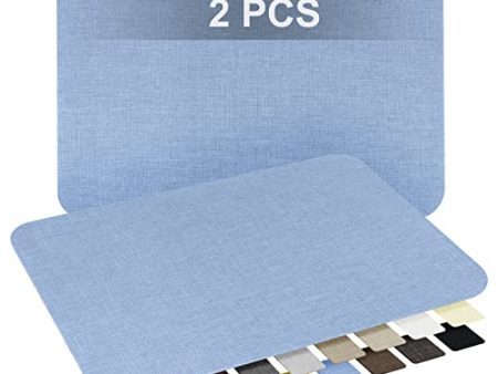 2 PCS Fabric Repair Patch - 8 x 11 inch Fabric Repair Tape Self-Adhesive Canvas Fabric Patches - Linen Fabric Patches for Furniture - Fabric Repair Kit for Couch,Sofas,Car Seats,Chairs Blue Denim For Discount