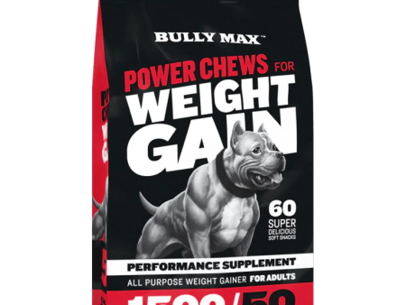 Achieve Healthy Weight Gain for Your Dog: Bully Max Power Chews with Probiotics and High Calories on Sale