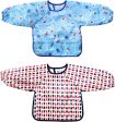 2-Pack Waterproof Long-Sleeved Shirtbibs for Babies (3Y-5Y) with Pocket - Durable & Easy-Clean Discount