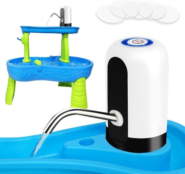 Portable Silver White Water Table Pump for Continuous Play Cheap