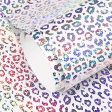 Holographic Adhesive Vinyl for Crafts Signs,Lettering,Clear Leopard Print 12 x6FT Fashion