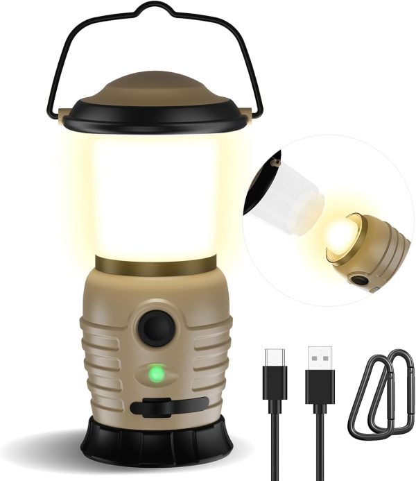 Rechargeable LED Camping Lantern – 4000mAh Battery for Hiking, Fishing & Emergency Lighting Online Sale