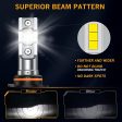 2pk 9006 HB4 Waterproof LED Headlight Bulbs 80W 15000 Lumens 6500K Cool White Hot on Sale