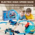 Ultimate Railway Adventure Train Set: 85-Piece Glow-in-the-Dark Tracks for Kids, DIY Electric Model with Realistic Features Fashion