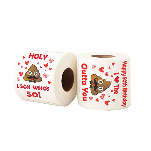 50th Birthday Toilet Paper Gag Gift Discount