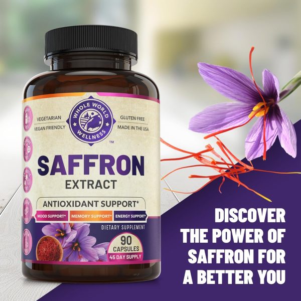 Boost Your Health with 100% Pure Saffron Extract: Supports Mood, Memory, Digestion, and Eye Health Discount