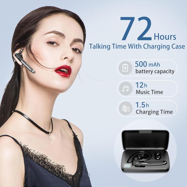 Premium Bluetooth 5.3 Headset with ENC, LED Display, & Quick Charge - Ideal for Drivers Online Hot Sale