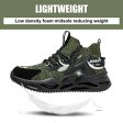 DEBONSAPT Steel Toe Shoes for Men Women Lightweight Safety Breathable Work Shoes Slip-Resistant Sneakers Reflective Indestructible Industria Construction Shoes Green 4.5 on Sale