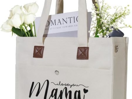 Canvas Tote Bag for Mom - Perfect Gift for Mother s Day, Travel & Beach Use, Sale