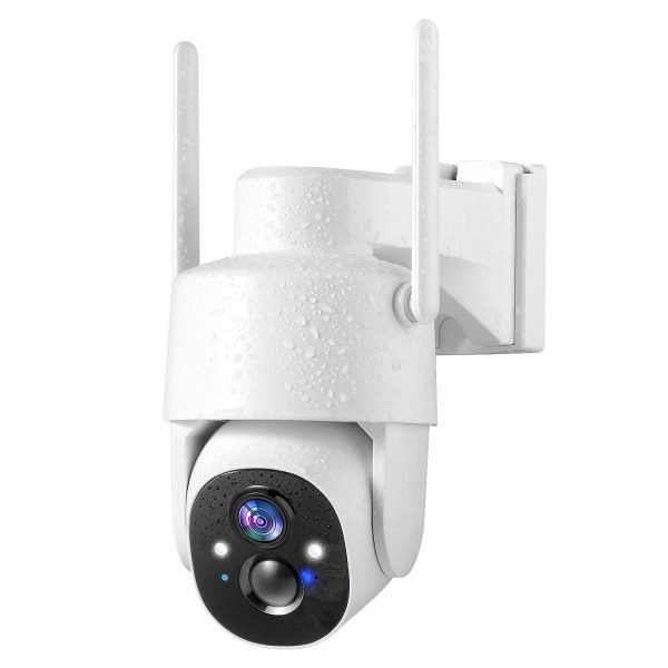 Wireless Outdoor Security Camera - 2K, Pan-Tilt 360°, Battery Powered, 2-Way Talk, 3MP PTZ, WiFi, Cloud SD Storage, Color Night Vision, Spotlight, Siren, IP65 Waterproof, Smart AI Detection, Device Sharing Online now