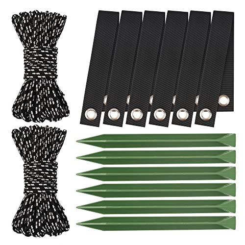 Liliantus 2-Pack Tree Stakes Kit, Anchor Tree Support Strap with Stakes for Garden Plant Online