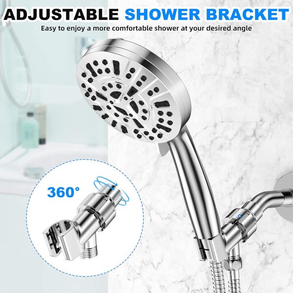 10-Mode High Pressure Handheld Shower Head with 59  Stainless Steel Hose Discount