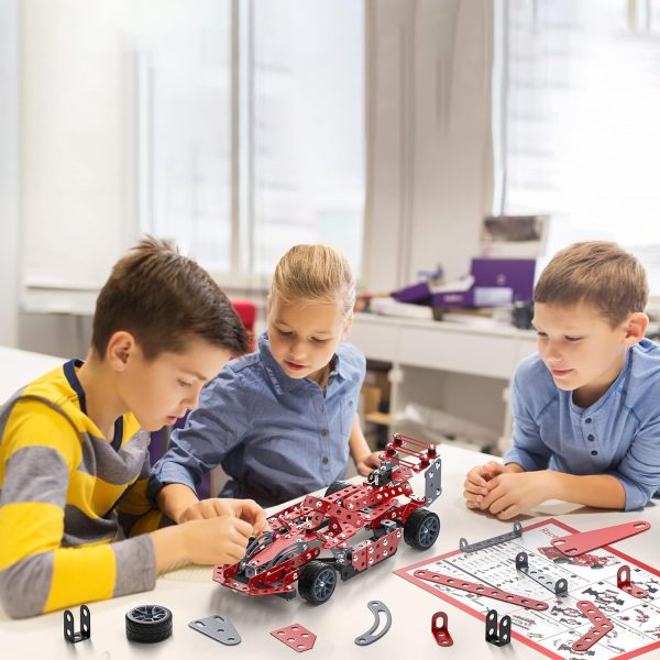 Engage Kids in STEM Learning with 287-Piece Car Building Kit for Ages 8-12: A Perfect Educational Toy for Aspiring Engineers For Cheap