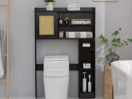 Maximize Bathroom Storage with 6-Tier Freestanding Rack - Fits Over Standard Toilets For Discount