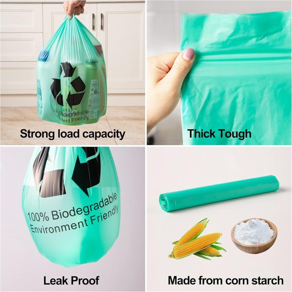 Eco-Friendly 30 Gallon Compostable Trash Bags, 100 Count - Perfect for Kitchen and Yard Hot on Sale