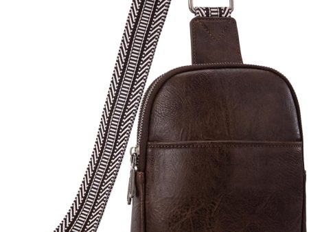 Vegan Leather Crossbody Sling Bag for Women - Perfect for Travel & Everyday Use, Western Design, B-Coffee Discount