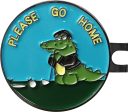 1  Crocodile  Please Go Home  Golf Ball Marker Coin w  Strong Magnetic Hat Clip Discount